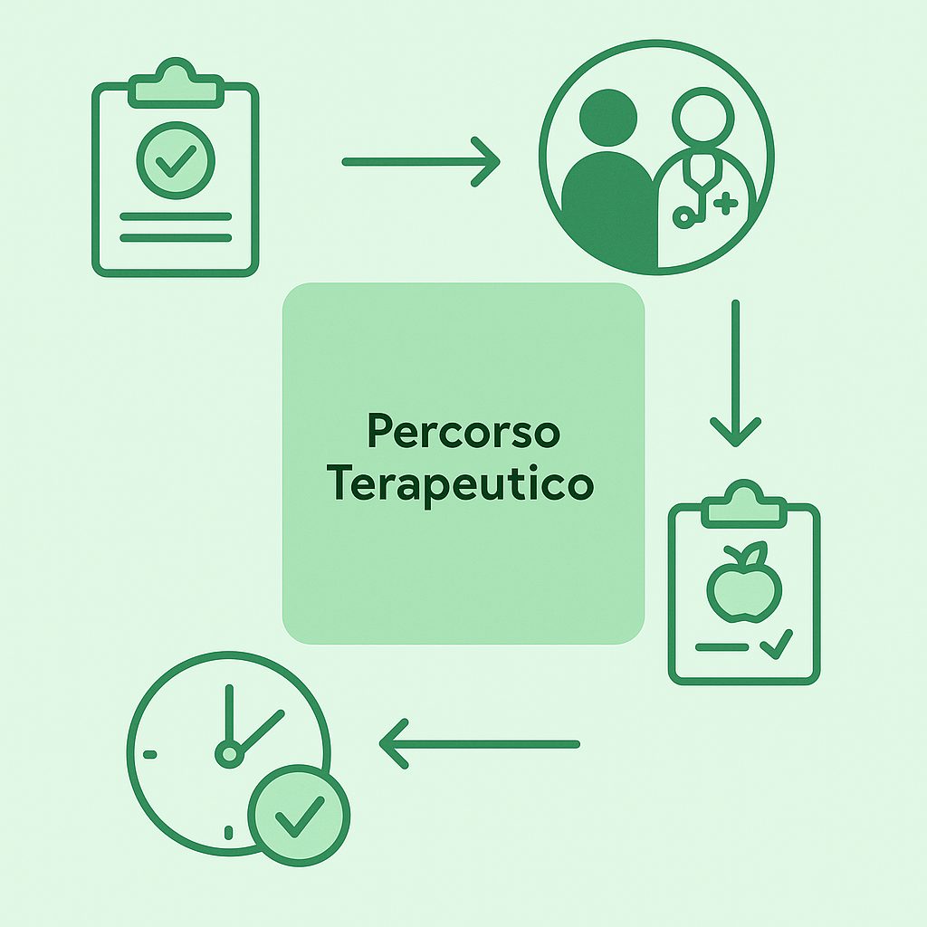 Schema del percorso di nutrizione clinica